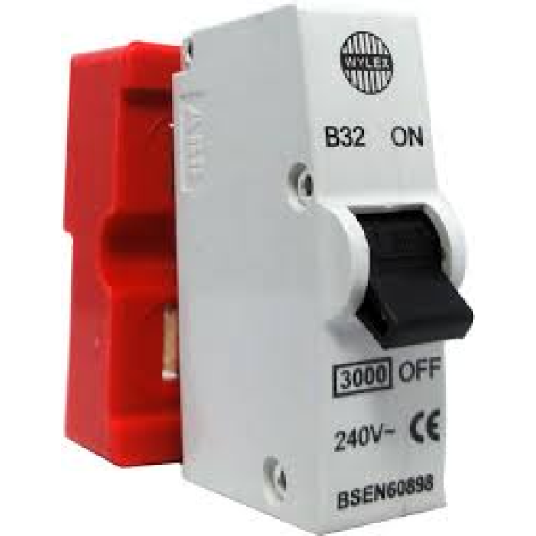 Wylex Standard Range Plug In MCBS Wylex 32 Amp Plug In MCB